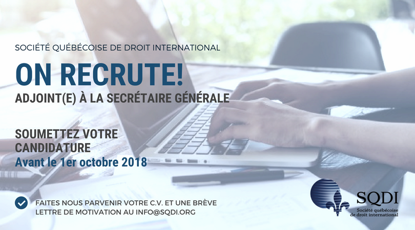 La SQDI est à la recherche d&rsquo;un.e adjoint.e à la Secrétaire générale