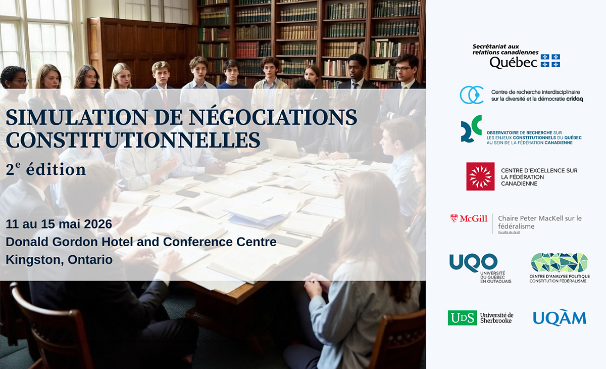 Appel à candidatures – Simulation de négocations constitutionnelles, 2e édition