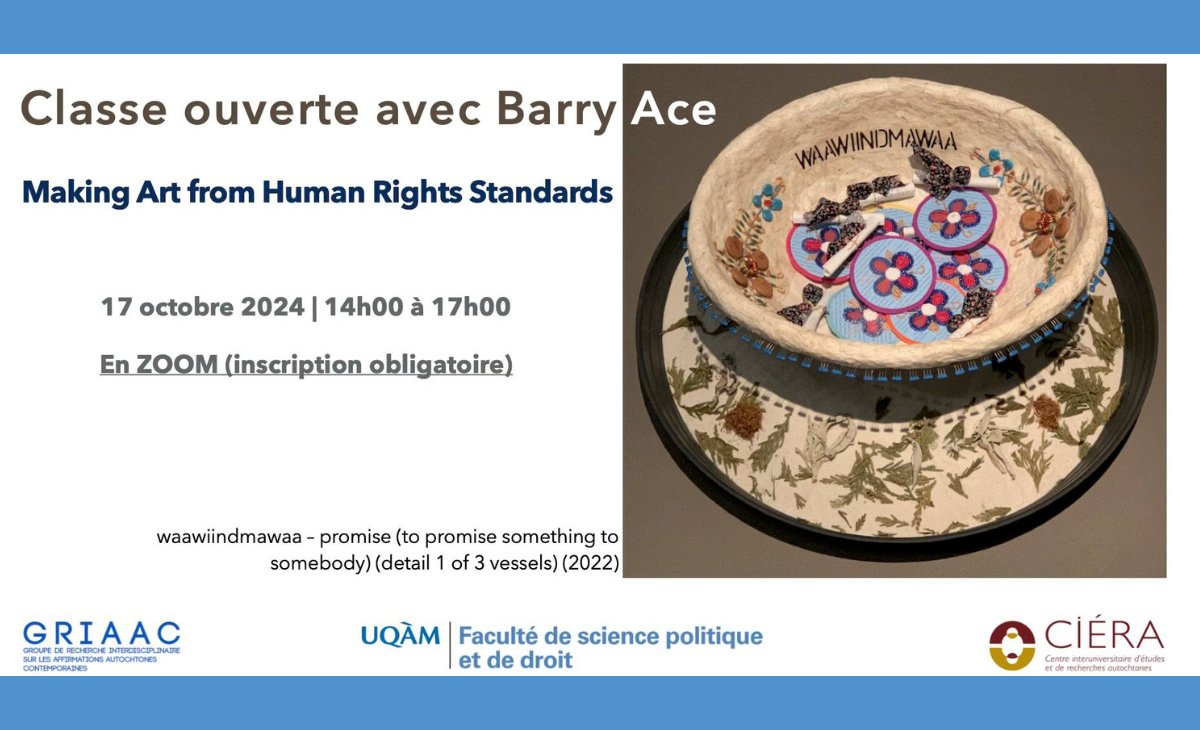 Classe ouverte avec Barry Ace