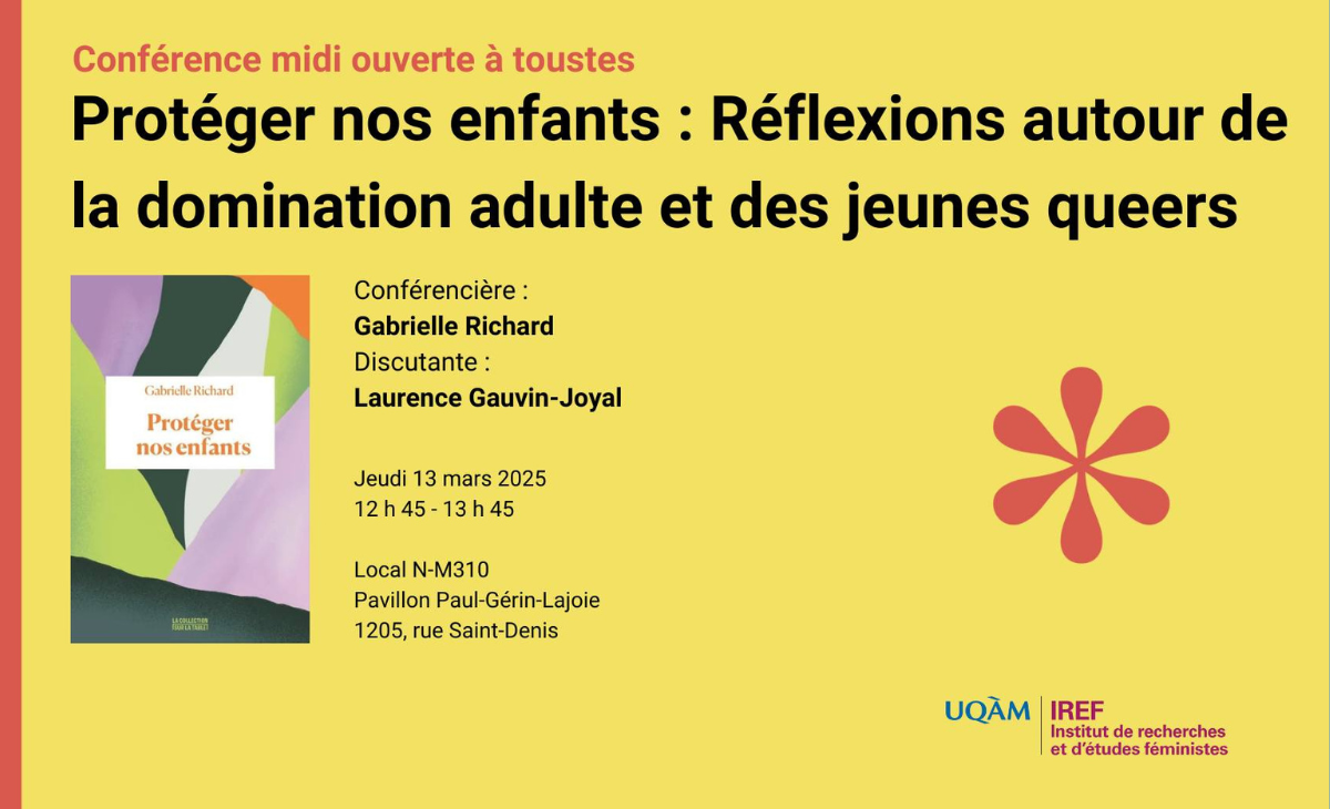 Protéger nos enfants: réflexions autour de la domination adulte et des jeunes queers