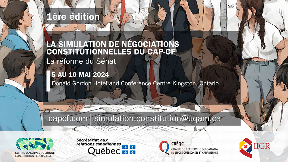 Appel de candidatures – Simulation de négociations constitutionnelles : La réforme du Sénat