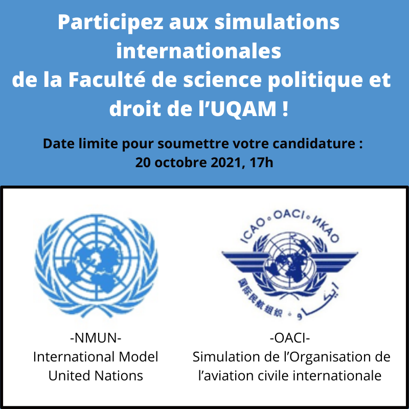 Simulations internationales de la Faculté de science politique et droit de l’UQAM