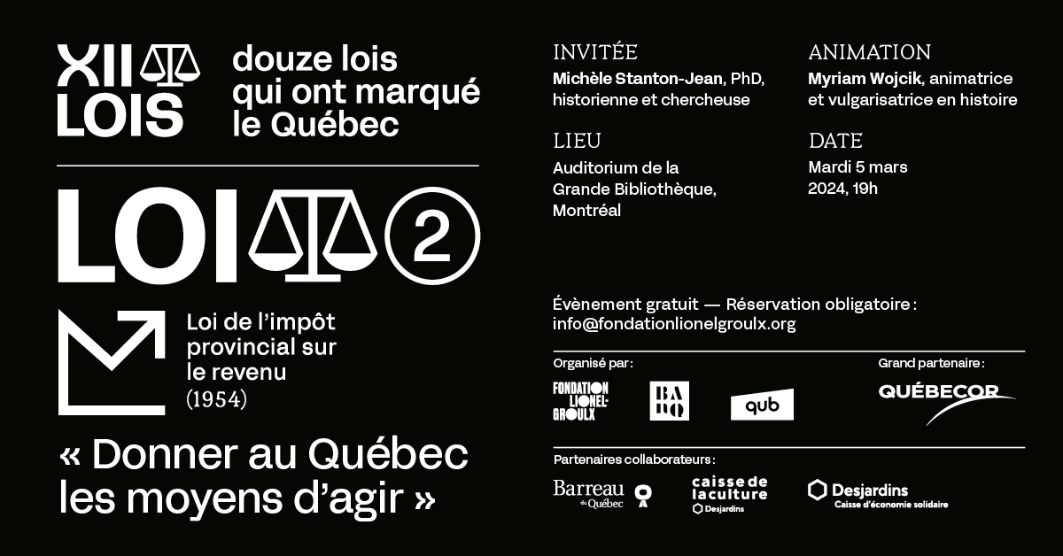 Douze lois qui ont marqué le Québec : Donner au Québec les moyens d’agir