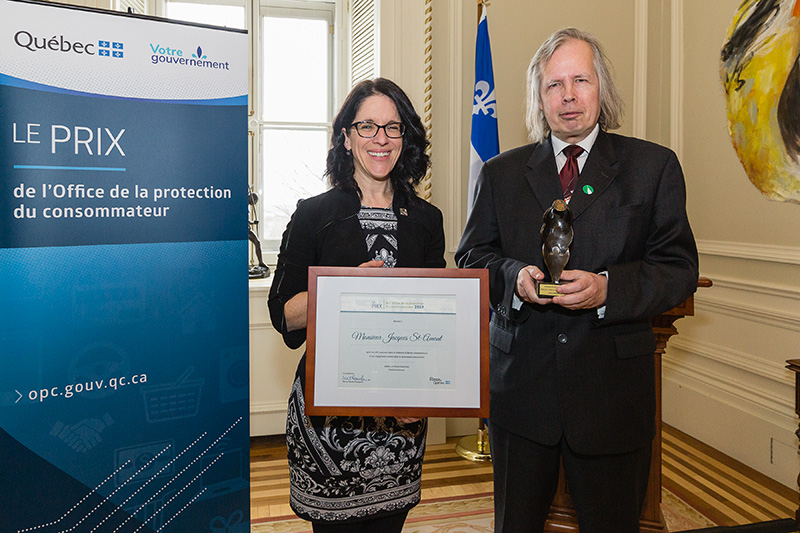 Prix de l&rsquo;Office de la protection du consommateur : Me Jacques St-Amant